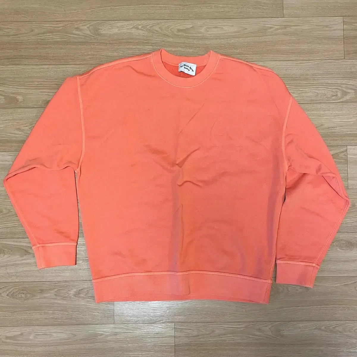 Pigmented Man to Man Orange (L)/2 wearings