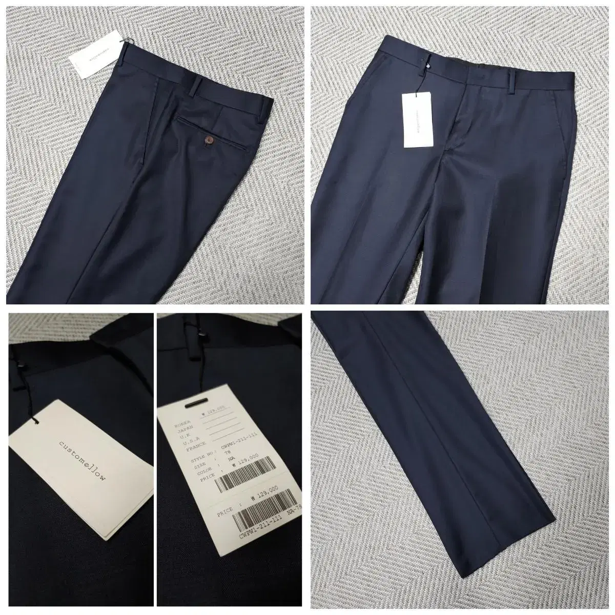 (Genuine/New) Custom Mellow Summer Business Pants / Navy / (30)