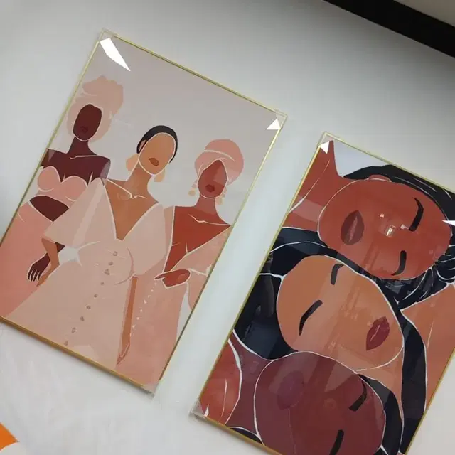 아프리카 럭셔리 유화 여인 대형 그림 액자 팝아트 인테리어소품 그림액자