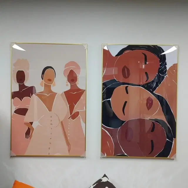 아프리카 럭셔리 유화 여인 대형 그림 액자 팝아트 인테리어소품 그림액자