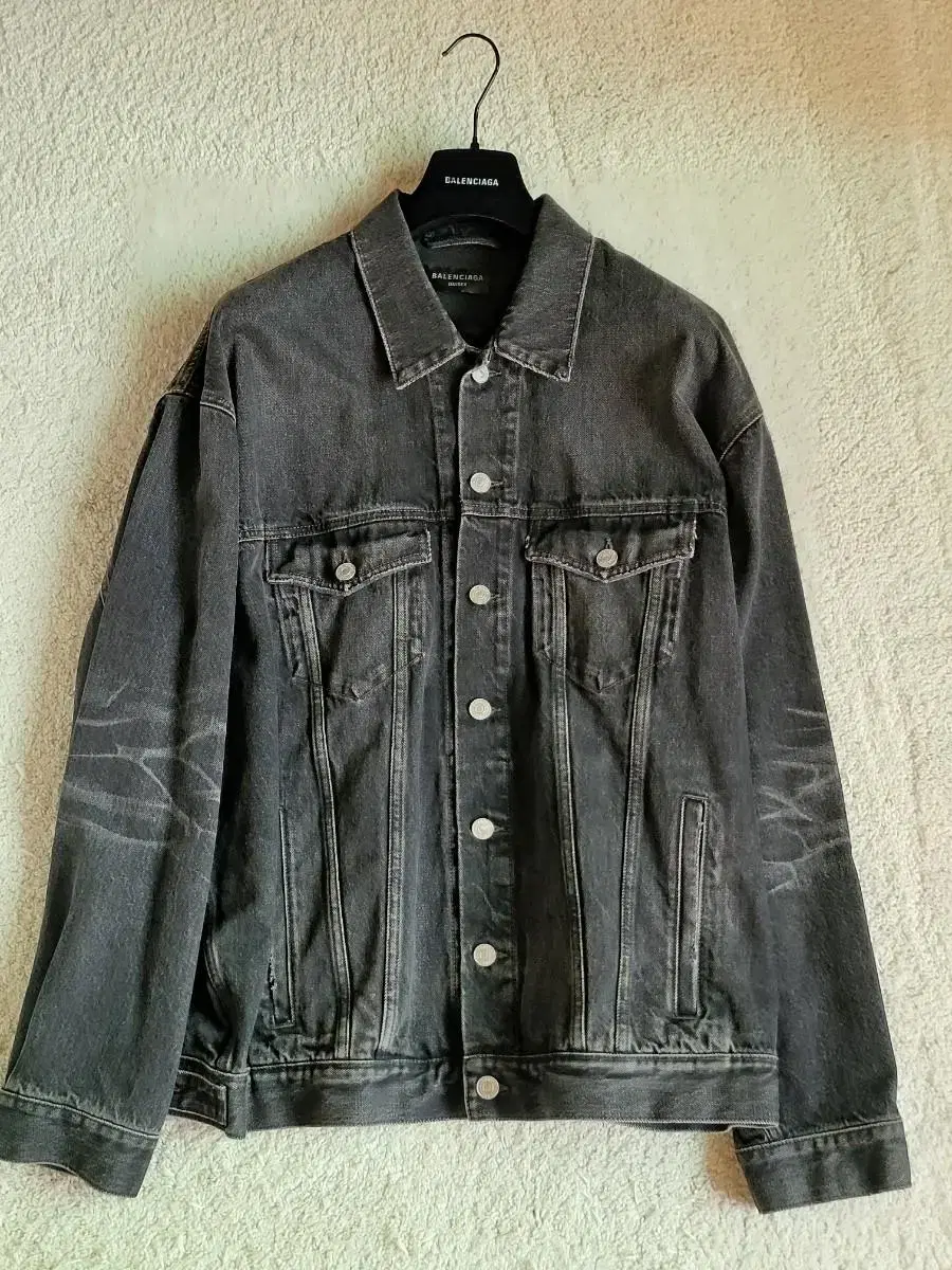 Balenciaga Oversized denim black and blue jacket