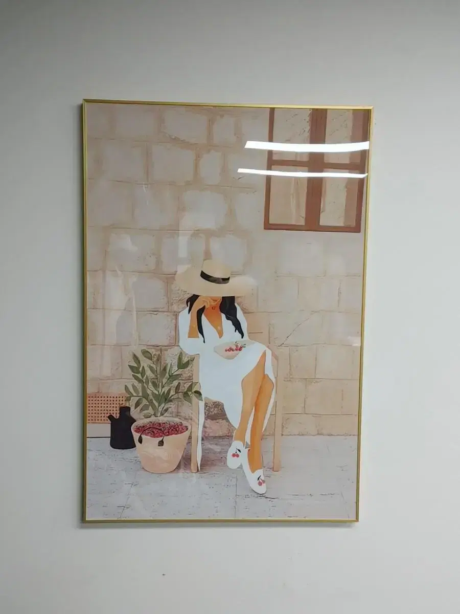 휴양지그림 휴양지액자 대형 그림 액자 팝아트 인테리어소품 인테리어액자