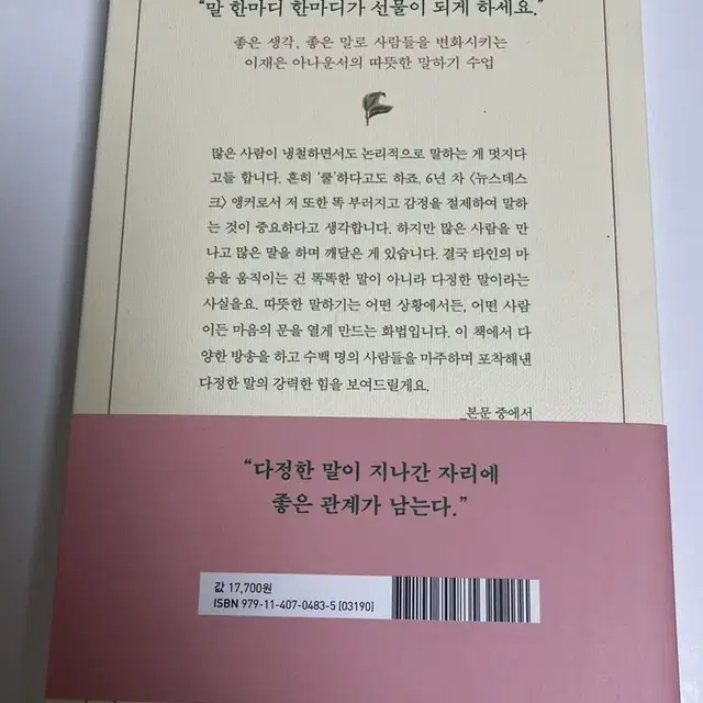 책 다정한 말이 똑똑한 말을 이깁니다 이재은