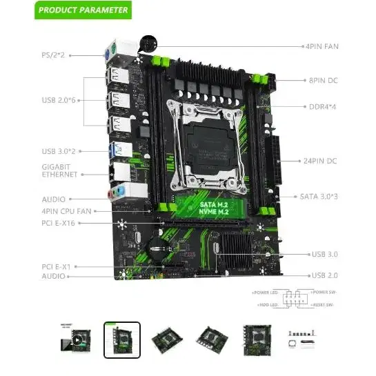 Machinist X99 PR9 마더보드 (2011-V3/X99/Q87)