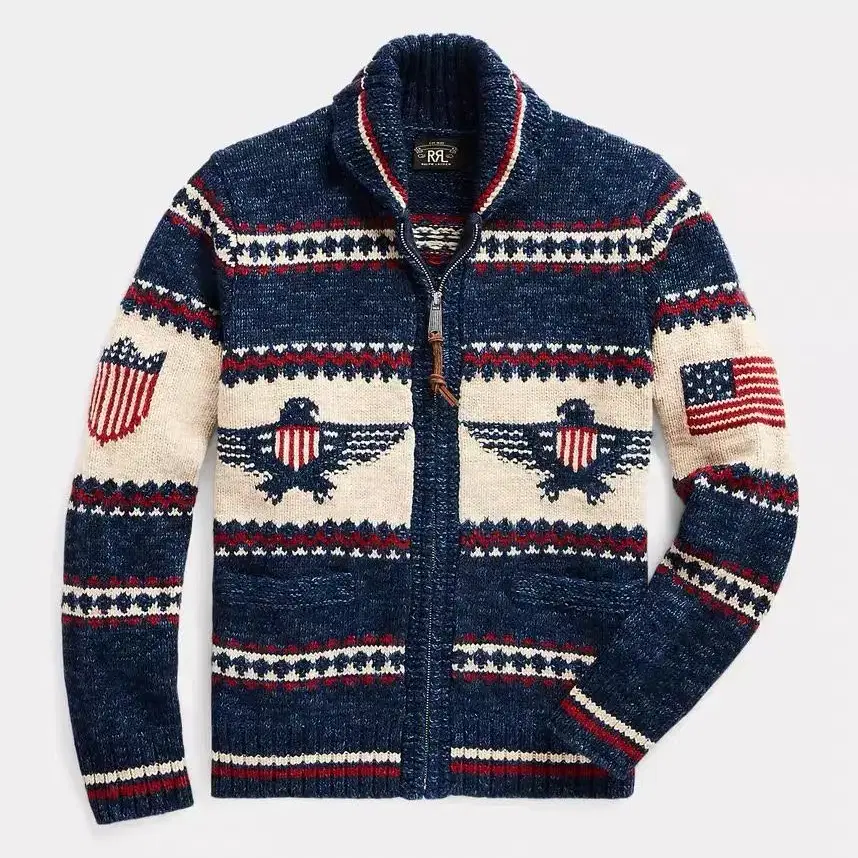 RRL Cotton-Blend Full-Zip Cardigan