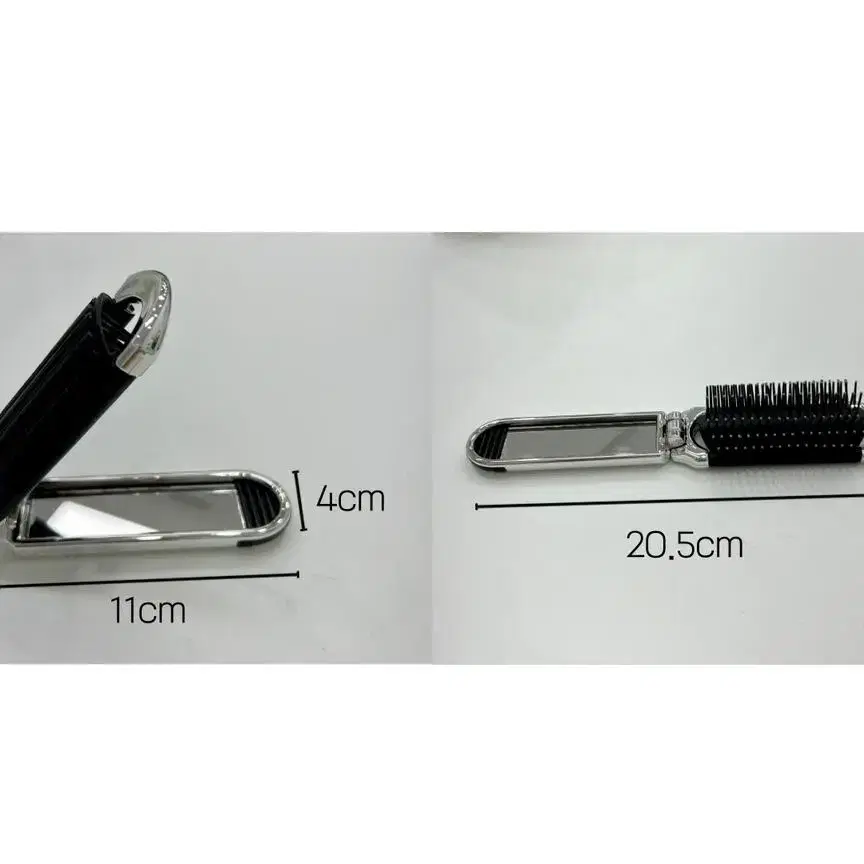 휴대용 접이식 머리빗 헤어브러쉬 새상품