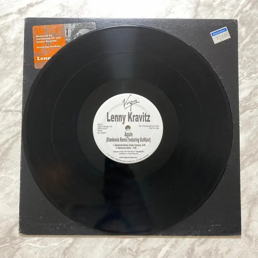 Lenny Kravitz Again Feat.Outkast 12인치 LP