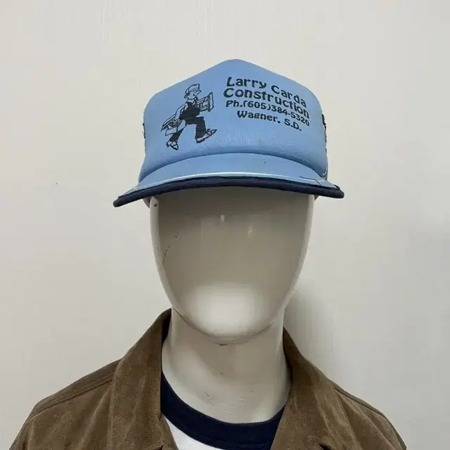 VTG 3 stripe trucker hat