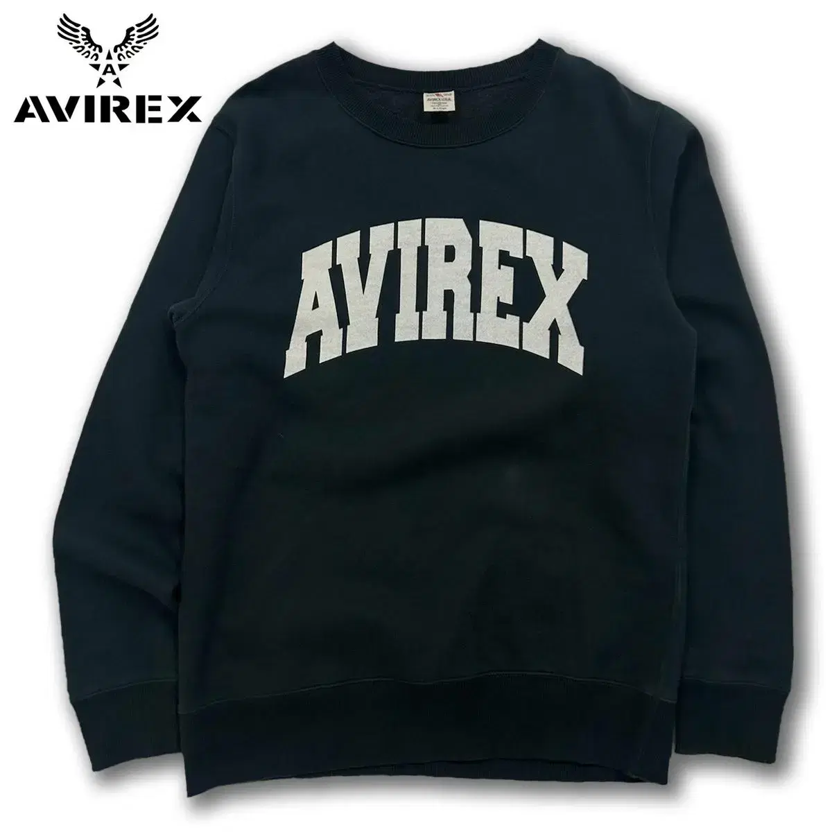 Avirex 아비렉스 아메카지 로고 프린팅 긴팔 맨투맨