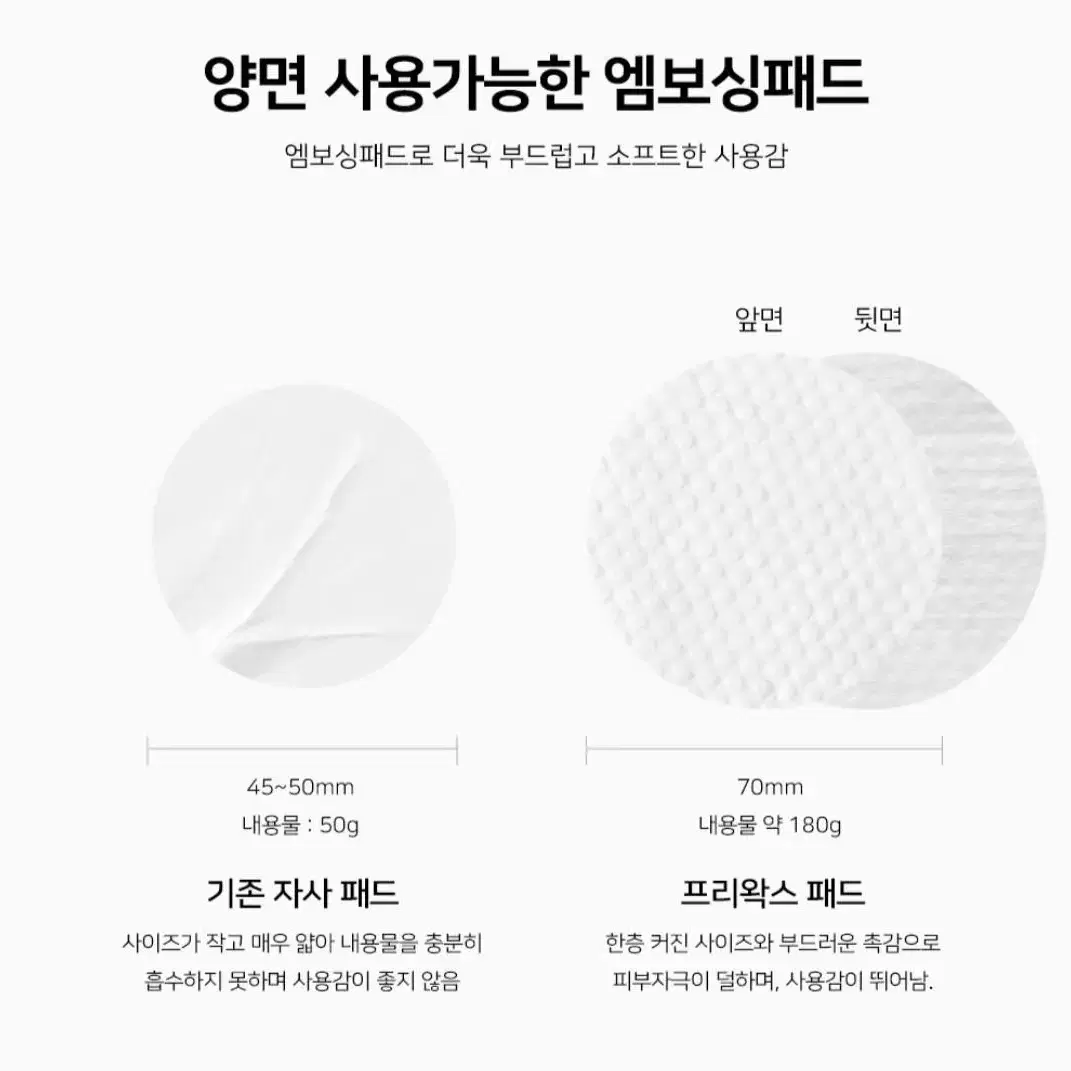 가그루밍 프리왁스 패드 70매 180ml 왁싱 클렌징 패드 왁싱 전처리