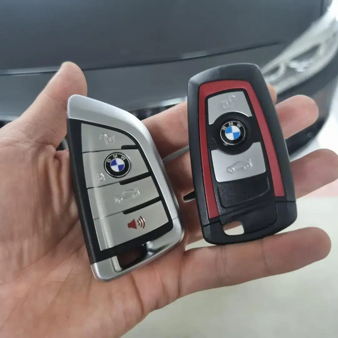 세탁기에 돌려서 침수, 먹통, 손상된 BMW 자동차키 수리 교제 제작