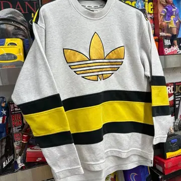 Yellow adidas sweatshirt vintage sales