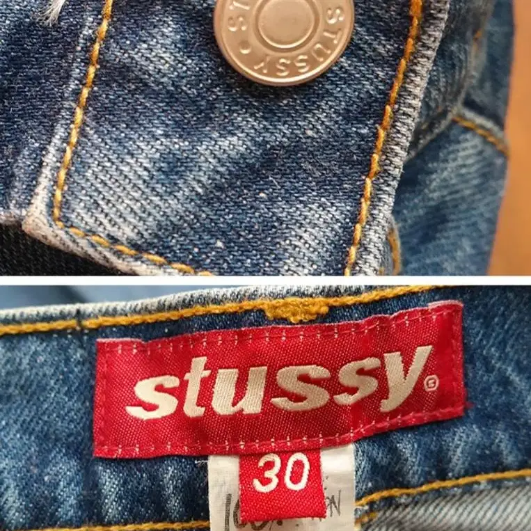 90s 미국산 STUSSY 스투시 빈티지 데님 29 굿 컨디션