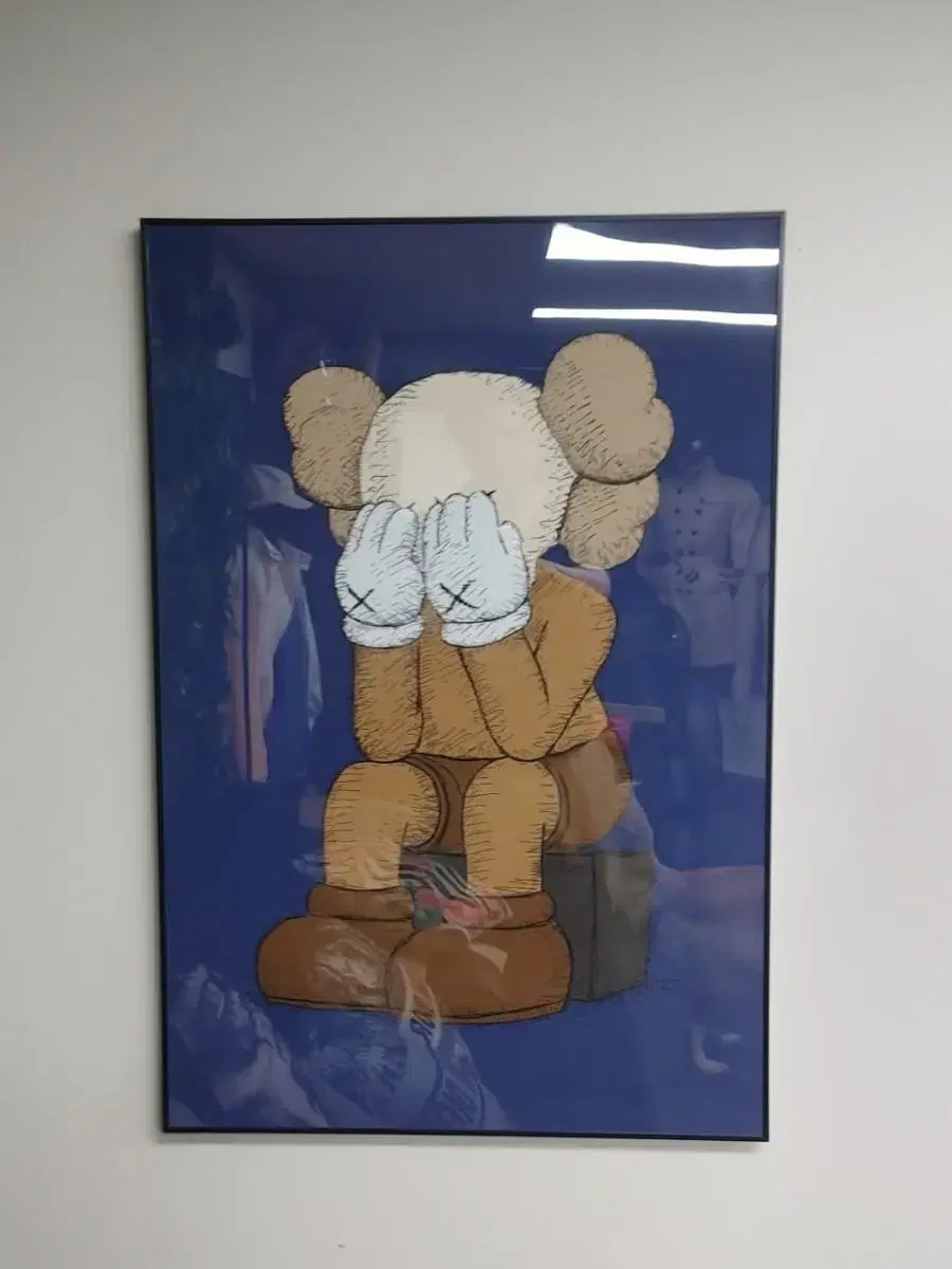 카우스 베어브릭 kaws 피규어 대형 그림 액자 팝아트 인테리어소품