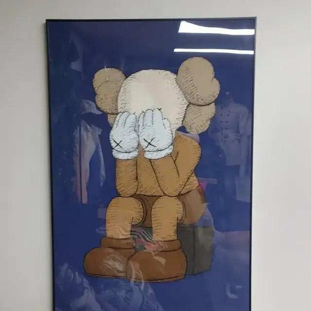 카우스 베어브릭 kaws 피규어 대형 그림 액자 팝아트 인테리어소품