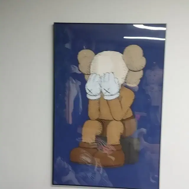 카우스 베어브릭 kaws 피규어 대형 그림 액자 팝아트 인테리어소품