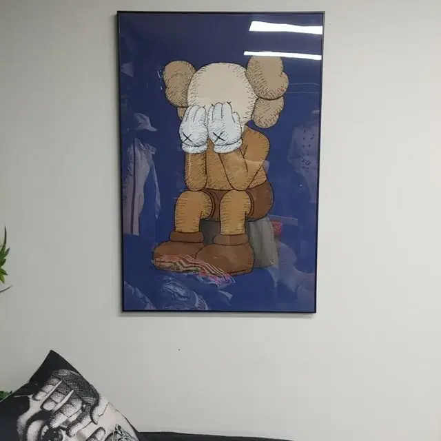 카우스 베어브릭 kaws 피규어 대형 그림 액자 팝아트 인테리어소품