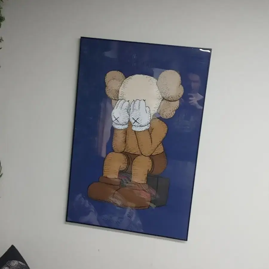 카우스 베어브릭 kaws 피규어 대형 그림 액자 팝아트 인테리어소품