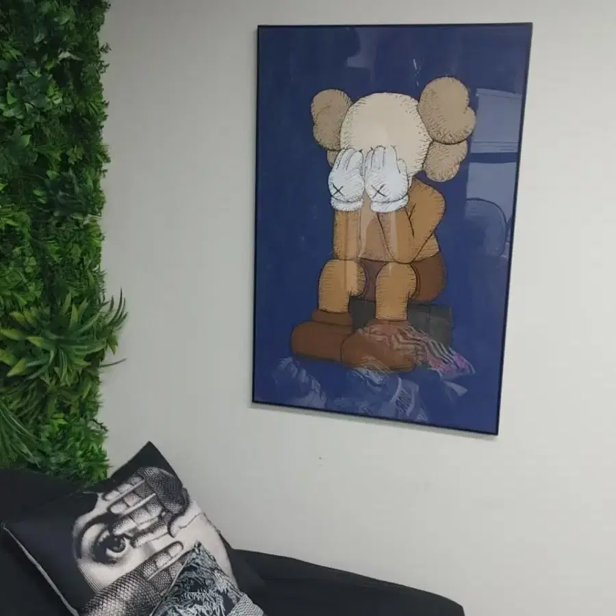 카우스 베어브릭 kaws 피규어 대형 그림 액자 팝아트 인테리어소품