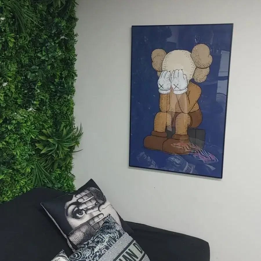 카우스 베어브릭 kaws 피규어 대형 그림 액자 팝아트 인테리어소품