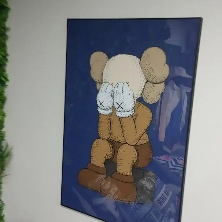 카우스 베어브릭 kaws 피규어 대형 그림 액자 팝아트 인테리어소품