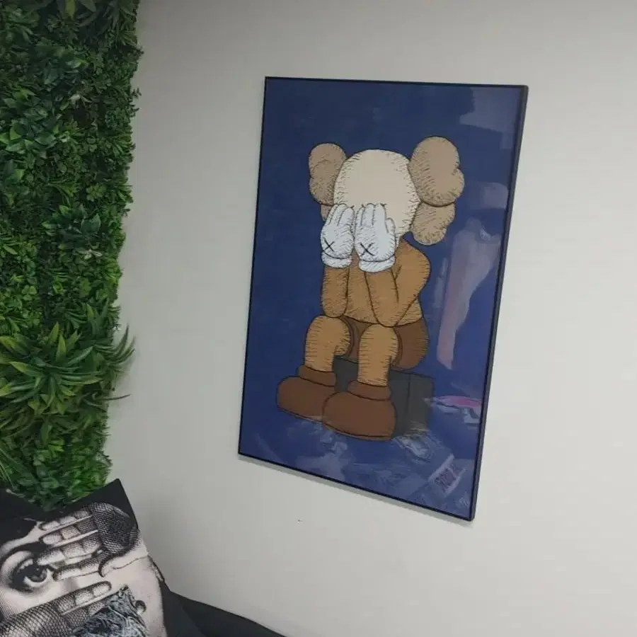 카우스 베어브릭 kaws 피규어 대형 그림 액자 팝아트 인테리어소품