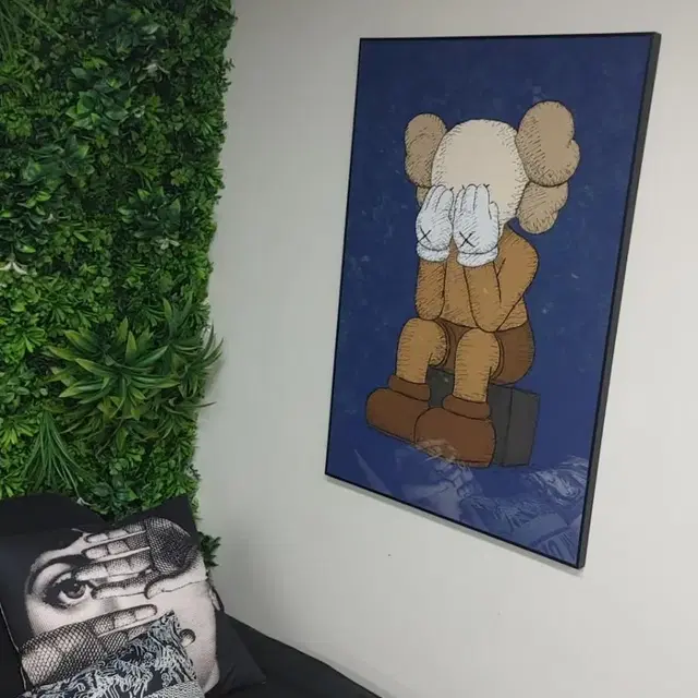 카우스 베어브릭 kaws 피규어 대형 그림 액자 팝아트 인테리어소품