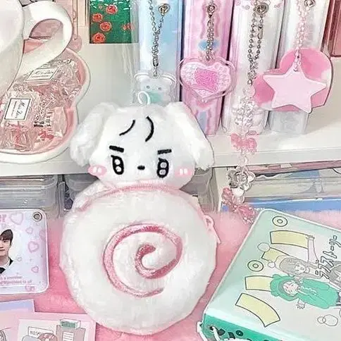 새상품 현물) 나루토마키 파우치 메론빵파우치 동전지갑 에어팟파우치 키링