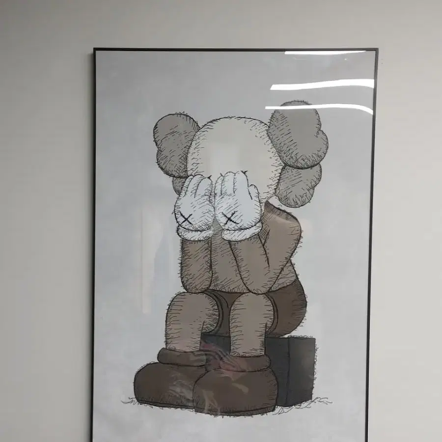 카우스 kaws 피규어 대형 그림 액자 팝아트 인테리어소품 인테리어액자