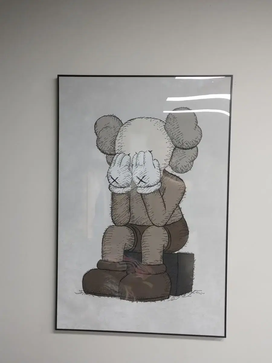 카우스 kaws 피규어 대형 그림 액자 팝아트 인테리어소품 인테리어액자