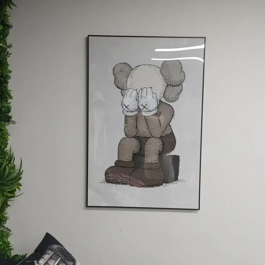 카우스 kaws 피규어 대형 그림 액자 팝아트 인테리어소품 인테리어액자