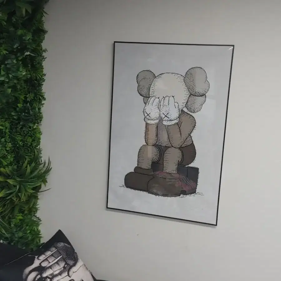 카우스 kaws 피규어 대형 그림 액자 팝아트 인테리어소품 인테리어액자