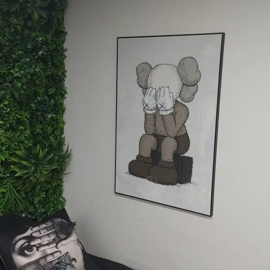 카우스 kaws 피규어 대형 그림 액자 팝아트 인테리어소품 인테리어액자