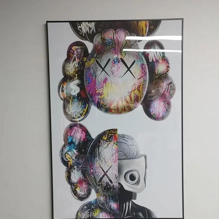 카우스 kaws 명품 피규어 대형 그림 액자 팝아트 인테리어소품 그림액자