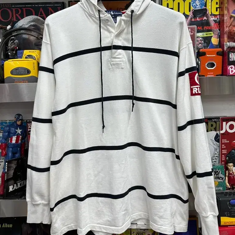 90s POLO CP RL93 RUGBY HOODIE OG 폴로 랄프로렌