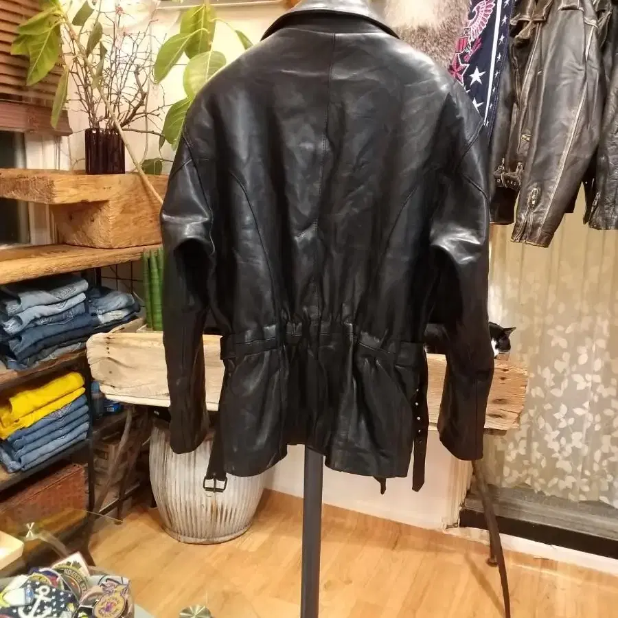 RealLeather 더블라이더가죽자켓  . L