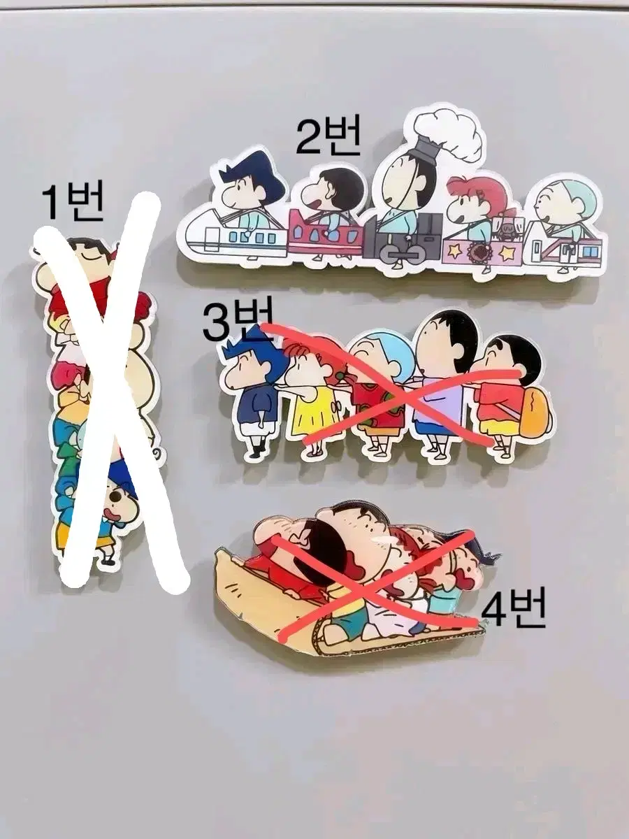 짱구단체 자석 마그넷