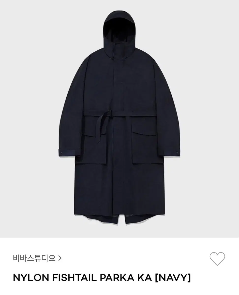 VivaStudio Nylon Fishtail Parka Navy Size L