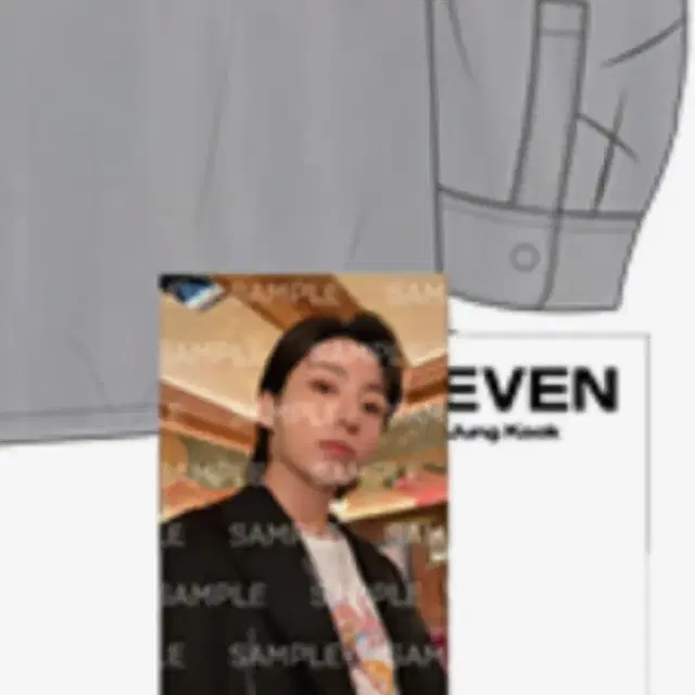 BTS 방탄소년단 정국 JK Seven 세븐 앨범 Shirt 셔츠 포카