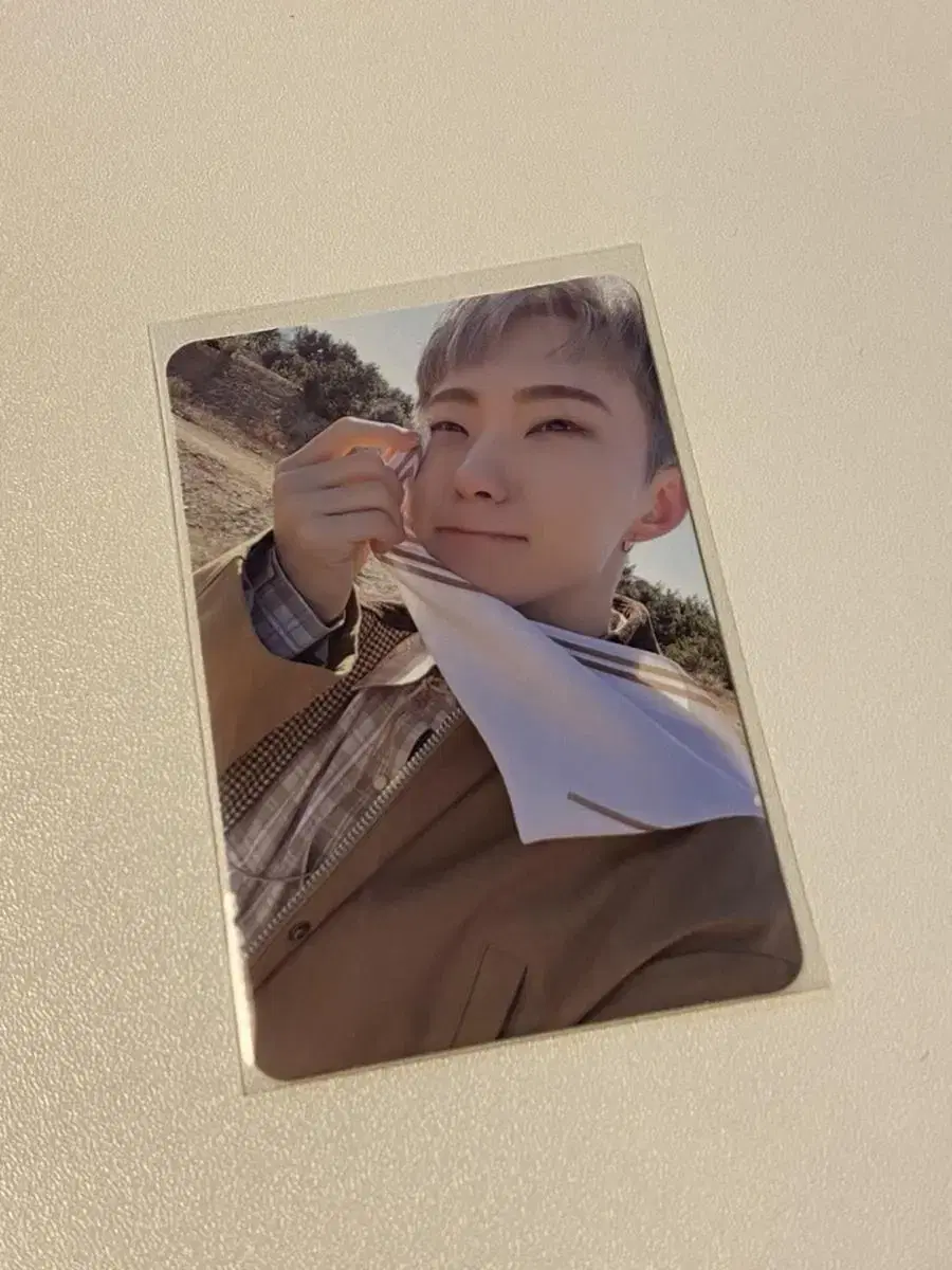 seventeen hoshi feathersun photocard shrugham