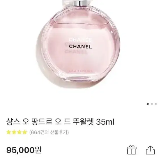 샤넬 샹스 오 땅드르 오 드 뚜왈렛 35ml