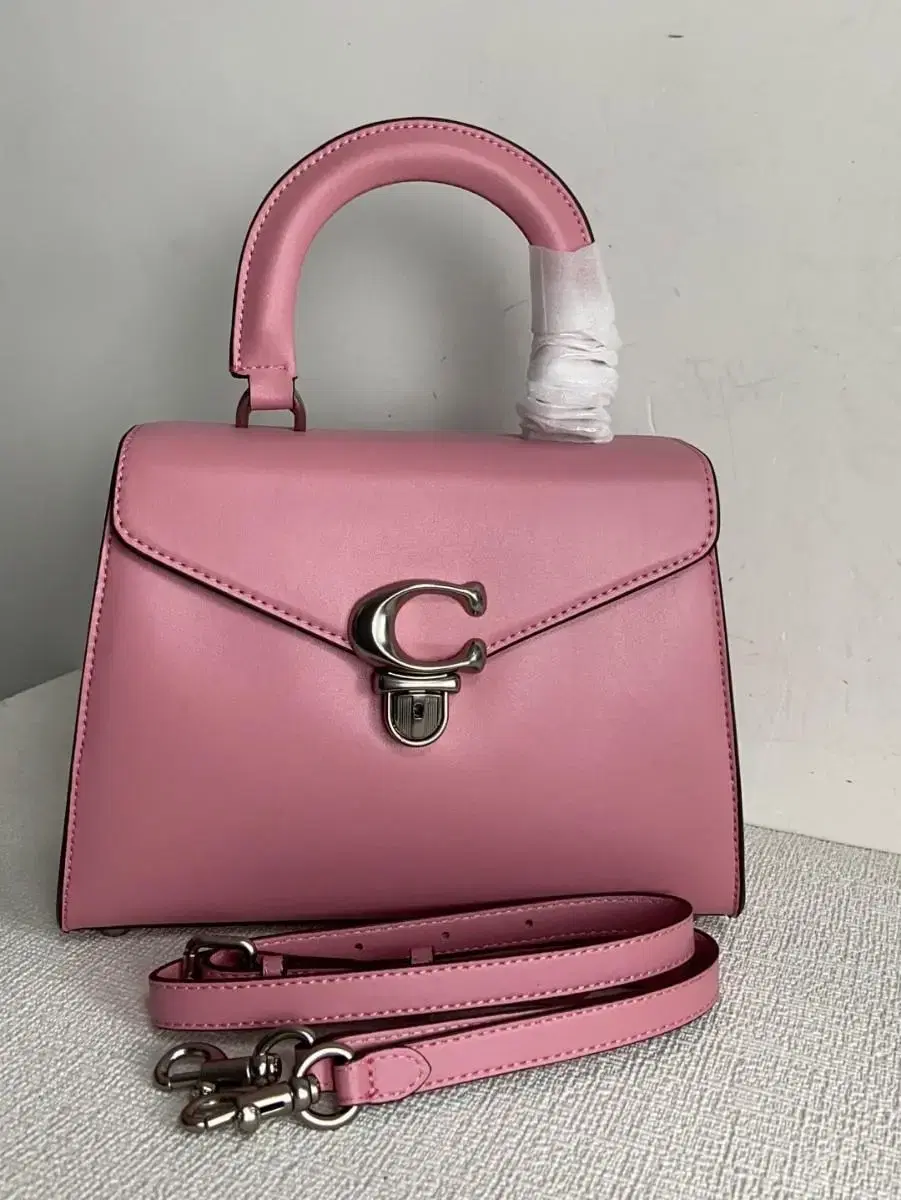 Coach Sammy Top Handle CH723White, Pink Overseas Direct Handbag