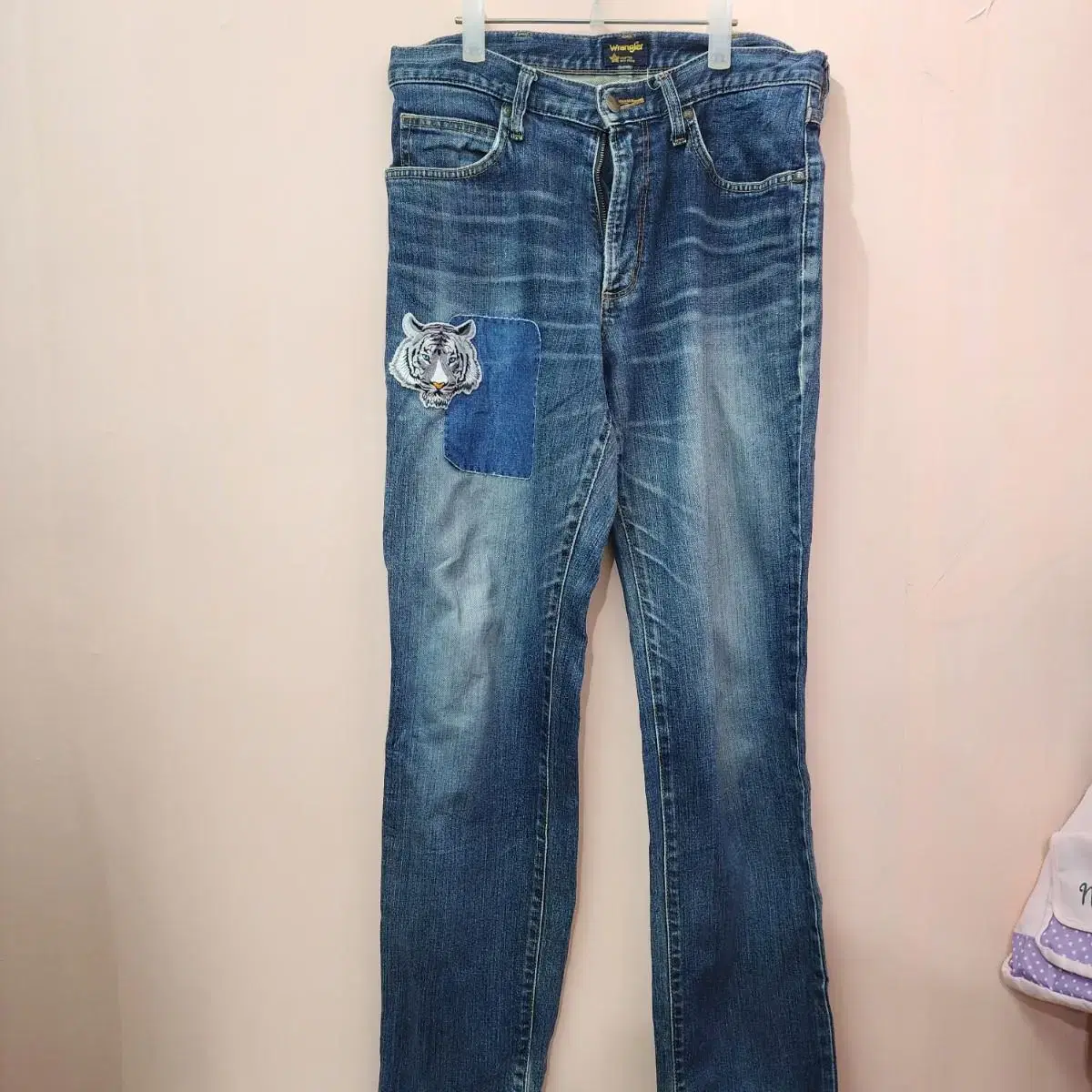 Wangler Patched Jeans