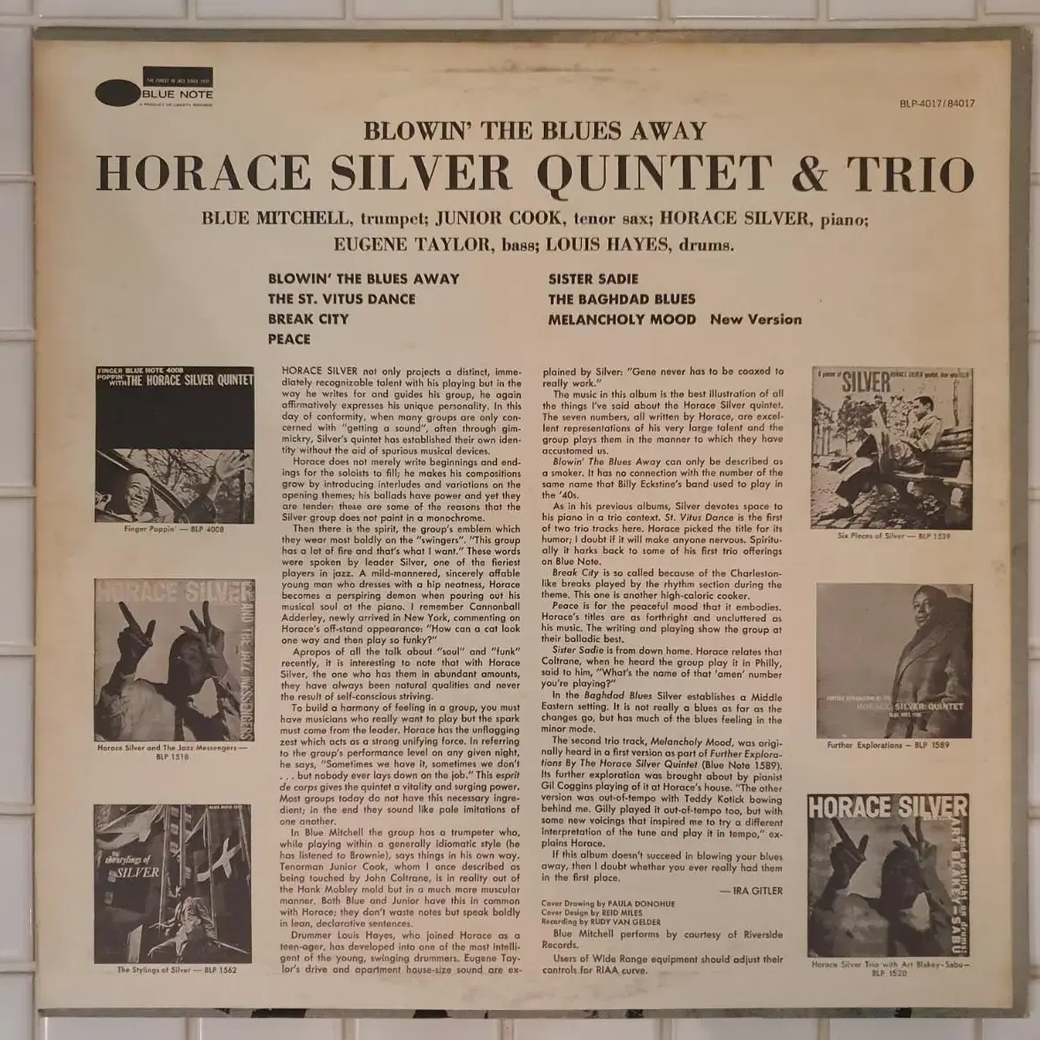 Horace Silver - Blowin The Blues Away LP