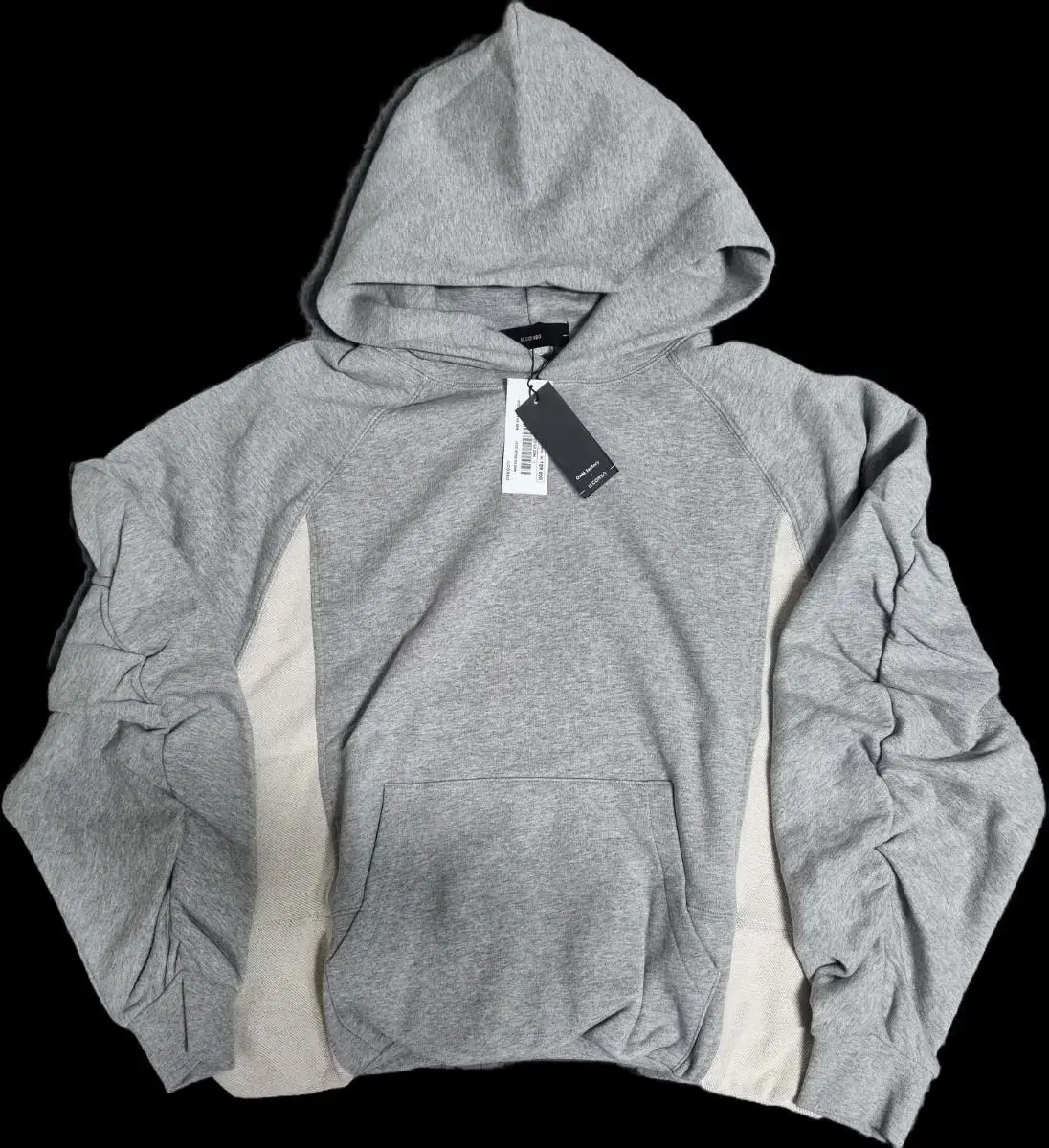 Ilkorso x oam.factory Collaboration Contrast Shirred Hoodie Grey M