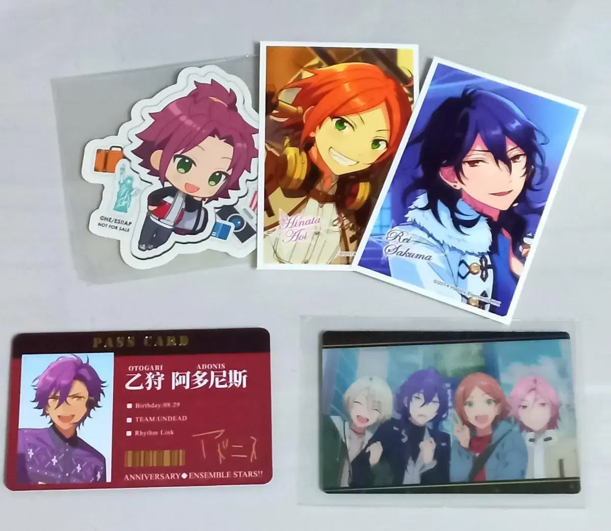 Bulk) Adonis Mao Yuuta hinata lay 6th anniversary stickers