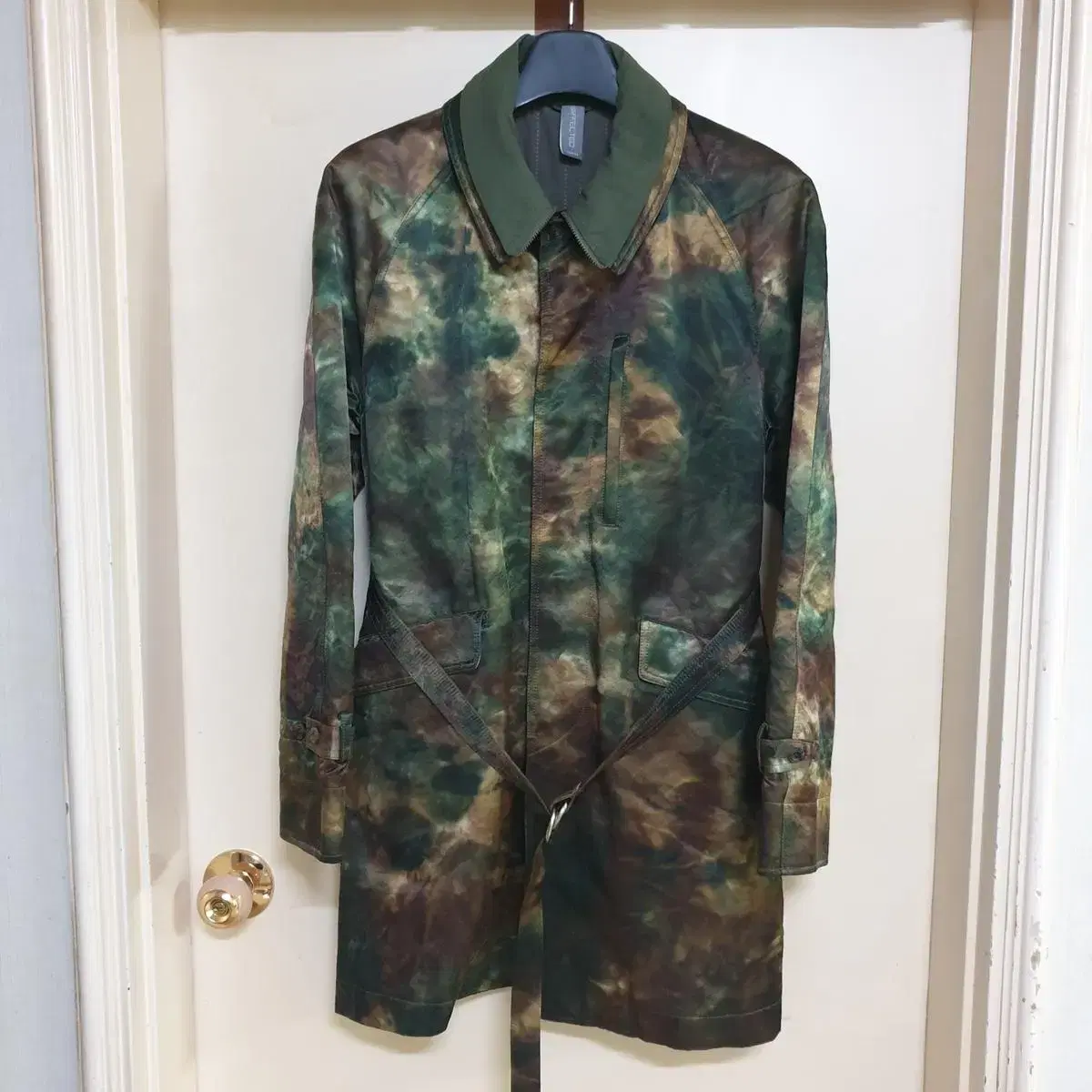 [L]Language Effect Padded Camo Coat