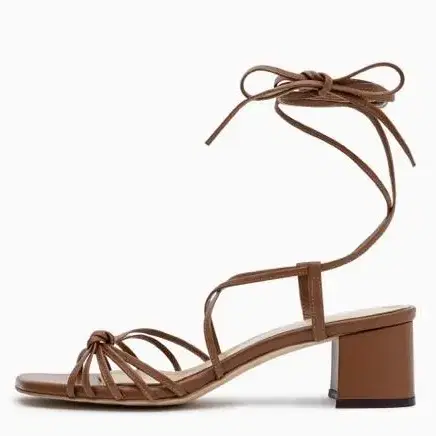 메르시비앙 가죽 끈 레이스업 샌들 Osier lace-up sandal