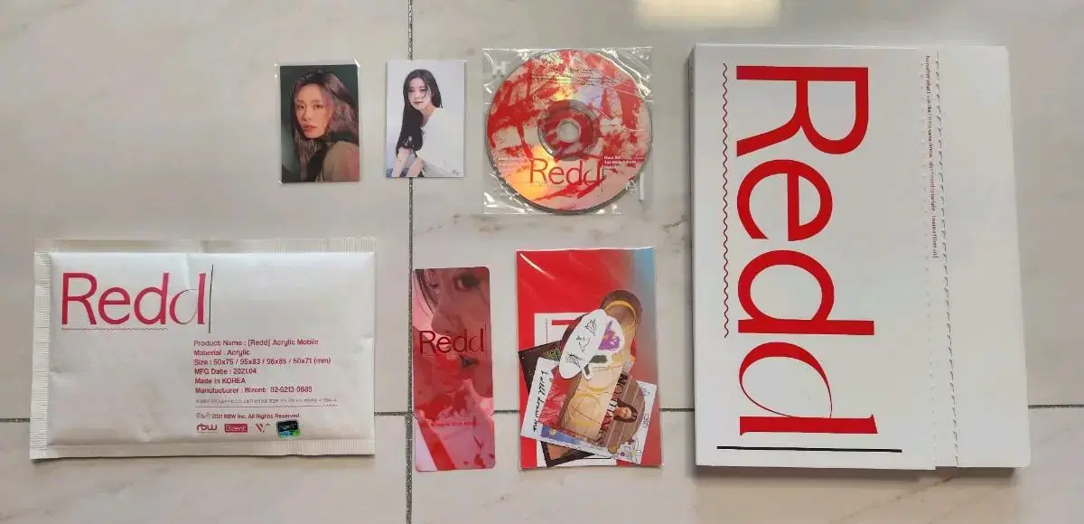 [discounted] mamamoo wheein Redd album, mobile, birthday photocard (shipping included)