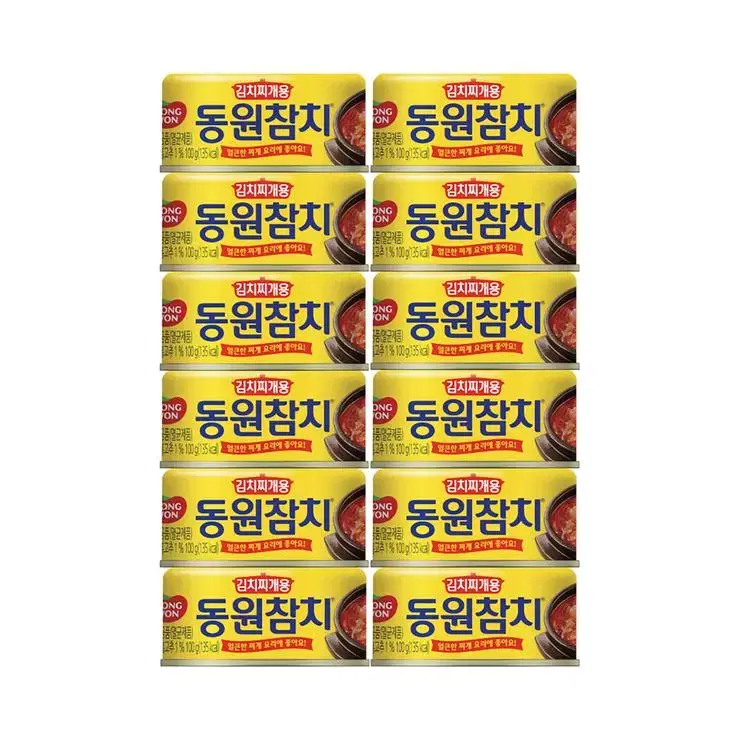 동원 김치찌개용 참치 100g x 12개